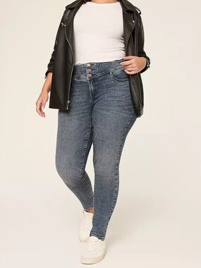 Lane Bryant Embellished jeweled jegging size 20